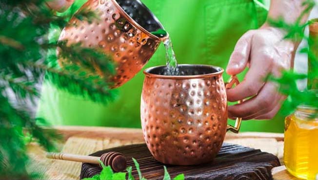 copper pot water