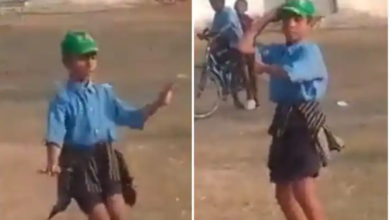 government school student of chhattisgarh dance video on dilbar dilbar song getting viral he dance like nora fatehi