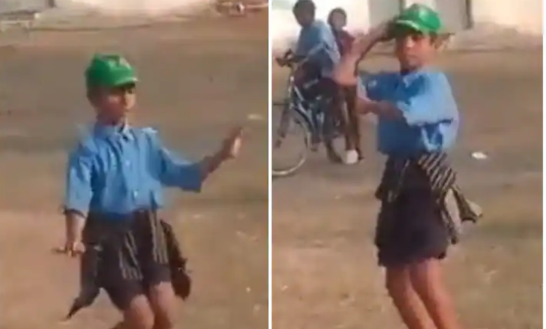 government school student of chhattisgarh dance video on dilbar dilbar song getting viral he dance like nora fatehi