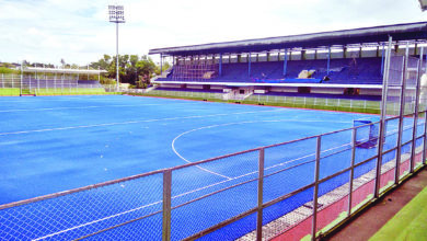 Municipal Corporation's Major Dhyanchand Polygrass Hockey Stadium at Nehru Nagar, Pimpri.