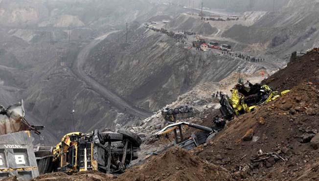Jharkhand mine collapse www.pudharinews