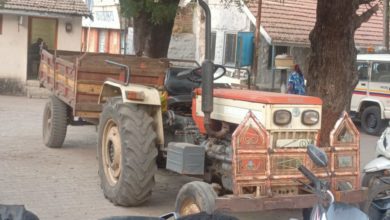Akole Police seized tractor and one brass sand Ahmednagar