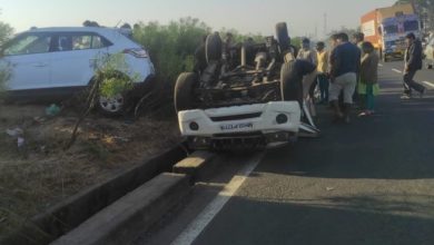 नाशिक : पोलिस वाहनाला अपघात,www.pudhari.news