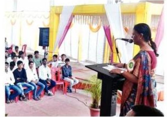 MLA Mokina Rajale inaugurated Chhatrapati shahu maharaj yuva shakti shibir shevgaon ahmednagar
