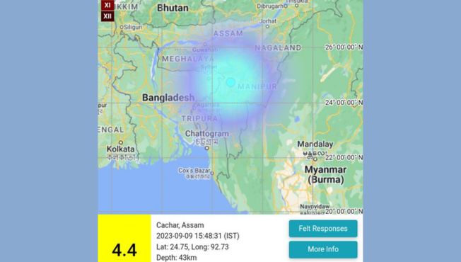 Earthquake in Tripura