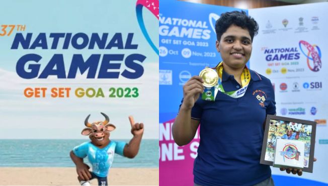 National Games 2023 : नेमबाजीत महाराष्ट्राच्या अभिज्ञा पाटीलला सुवर्णपदक! रुद्रांक्ष पाटीलचे पदक हुकले