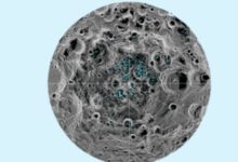 चंद्राच्या ध्रुवीय भागात मोठ्या प्रमाणात बर्फ